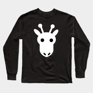 Shapes of Majesty - Black and White Giraffe Long Sleeve T-Shirt